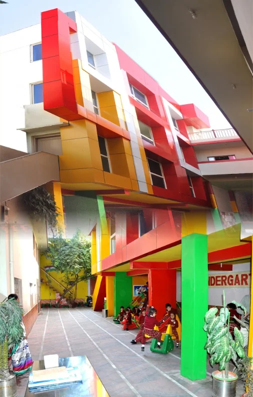 The Children Glory High School building and campus in Morar, Gwalior